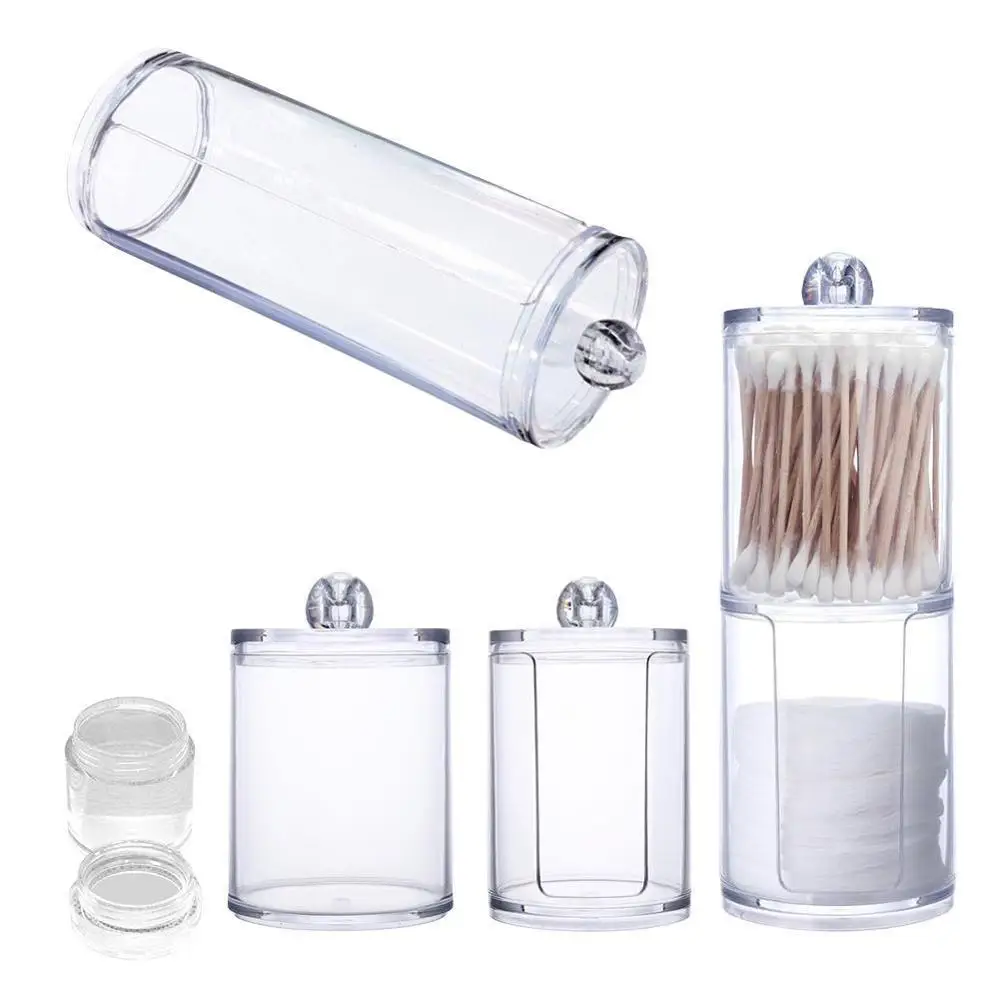 17cm x6.8cm Acrylic Organizer Boxes Round Container Storage Case Make up Cotton Pad Box Nail Art Remover Paper Wip Transparent
17cm x6.8cm Acrylic Organizer Boxes Round Container Storage Case Make up Cotton Pad Box Nail Art Remover Paper Wip Transparent