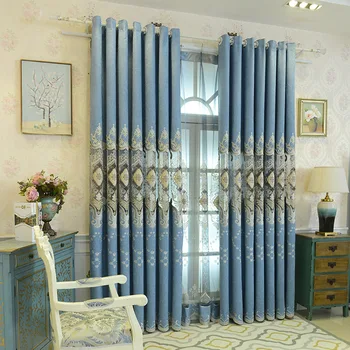 High Grade Thickened Cheney Pure Embroidery Shade Curtains for Living Dining Room Bedroom.
High Grade Thickened Cheney Pure Embroidery Shade Curtains for Living Dining Room Bedroom.