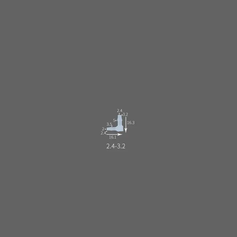 3 2 мм-2 4 мм пластиковая пагода колючая уменьшающая Локоть L тип шланга соединитель