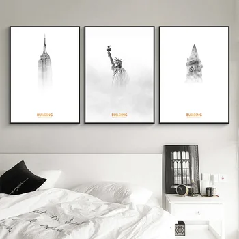 London Bell Tower Statue of Liberty Posters and Prints Black and White Building Wall Art Canvas Beauty Picture For Living Room 
London Bell Tower Statue of Liberty Posters and Prints Black and White Building Wall Art Canvas Beauty Picture For Living Room