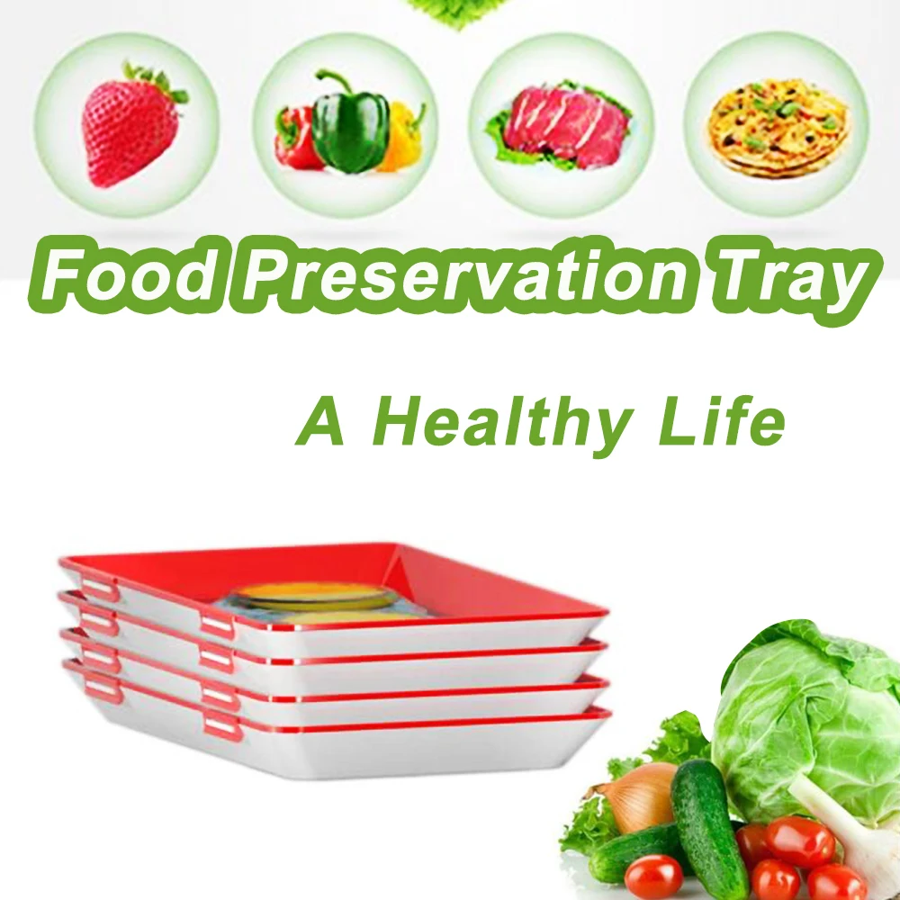 Fresh-keeping Tray Creative Kitchen Food Storage Container Fruit Vegetable Meat Fresh Storage Microwave Cover Preservation Tray3
Fresh-keeping Tray Creative Kitchen Food Storage Container Fruit Vegetable Meat Fresh Storage Microwave Cover Preservation Tray3