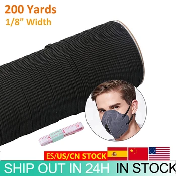 200 Yards Disposable Mask Rope Ear Strap Rope Elastic Ear Rope Elastic Rope Mask Elastic Band Width 1/8'' Size face Mask 
200 Yards Disposable Mask Rope Ear Strap Rope Elastic Ear Rope Elastic Rope Mask Elastic Band Width 1/8'' Size face Mask