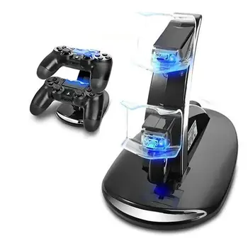 PS4 Charging Stand Fast Charger Dock LED Dual USB Charging Stand Game console Accessoriesfor Sony PlayStation PS4 Controller
PS4 Charging Stand Fast Charger Dock LED Dual USB Charging Stand Game console Accessoriesfor Sony PlayStation PS4 Controller