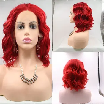 Bomshell Red 13*3 Synthetic Front Mesh Lace Wig BOB Lace Front Short Wavy Resistant Non-adhesive Hot Fiber Ladies Wig
Bomshell Red 13*3 Synthetic Front Mesh Lace Wig BOB Lace Front Short Wavy Resistant Non-adhesive Hot Fiber Ladies Wig