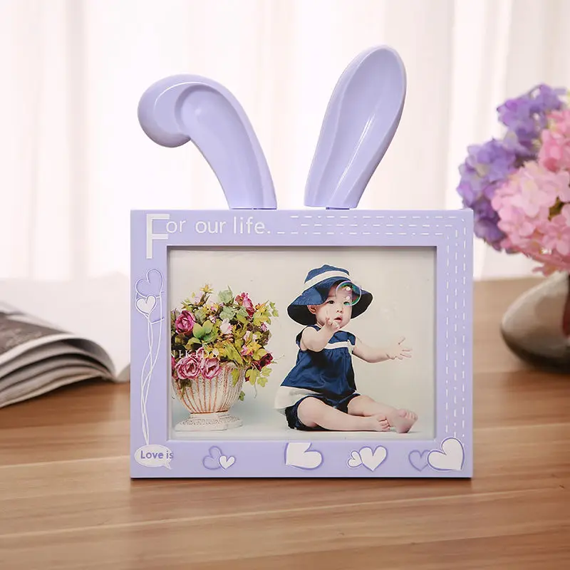 Creative Picture Frame 7 Inch Cartoon Cute Rabbit Photo Frame Children Growth Memorial Photo Plastic Holder Desktop Ornaments
Creative Picture Frame 7 Inch Cartoon Cute Rabbit Photo Frame Children Growth Memorial Photo Plastic Holder Desktop Ornaments
