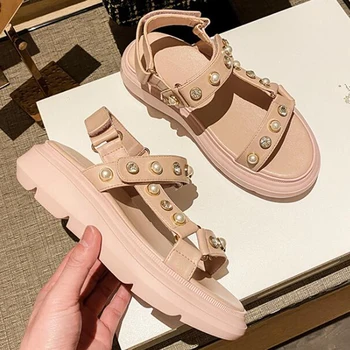Women's Platform Sandals Ladies Flat Daddy Shoes Walking Fashion Female Casual Women pearl Sandals 2020 Summer shoes women kl461
Women's Platform Sandals Ladies Flat Daddy Shoes Walking Fashion Female Casual Women pearl Sandals 2020 Summer shoes women kl461