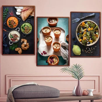 Art Canvas painting Spices Food Kitchen decoration painting in the Dining room Wall art picture Print Wall decor painting Poster 
Art Canvas painting Spices Food Kitchen decoration painting in the Dining room Wall art picture Print Wall decor painting Poster