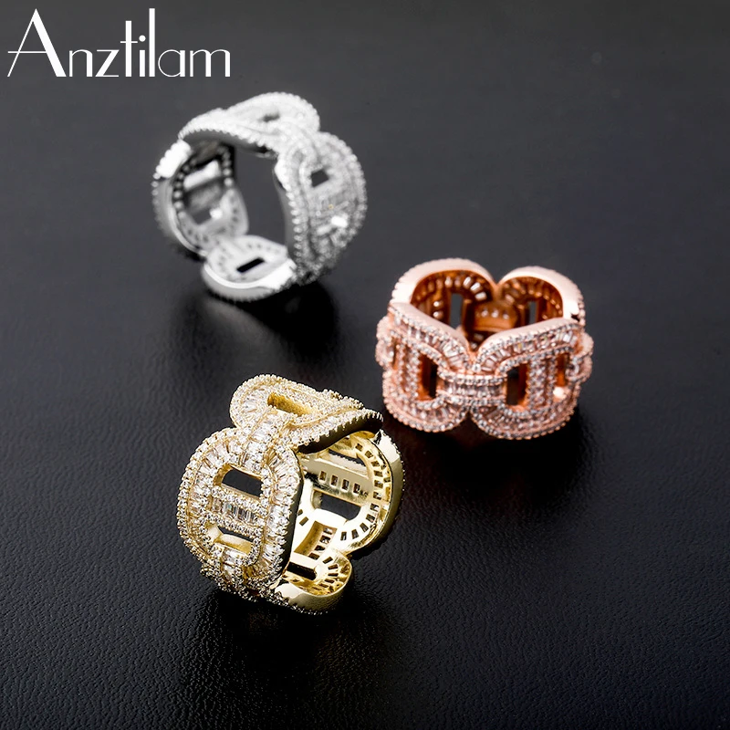 High-Quality Hip Hop Bling Round Ring Paved Iced Out CZ Stone Rapper Cuban Chain Link Rings for Women Men’s Ring Jewelry #7-11
High-Quality Hip Hop Bling Round Ring Paved Iced Out CZ Stone Rapper Cuban Chain Link Rings for Women Men’s Ring Jewelry #7-11