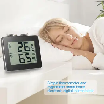 Large LCD Screen Thermometer Hygrometer Electronic Temperature Humidity Clock Home Environment Comfort Tips Practical
Large LCD Screen Thermometer Hygrometer Electronic Temperature Humidity Clock Home Environment Comfort Tips Practical