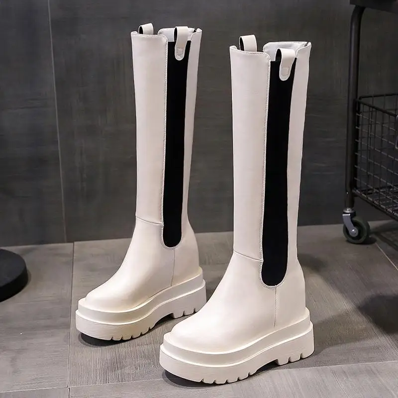 Womens Platform Heels Fashion Riding Boots Combat Boots for Women Autumn Winter Chelsea Boots Zapatos De Mujer Knee High Boots
Womens Platform Heels Fashion Riding Boots Combat Boots for Women Autumn Winter Chelsea Boots Zapatos De Mujer Knee High Boots