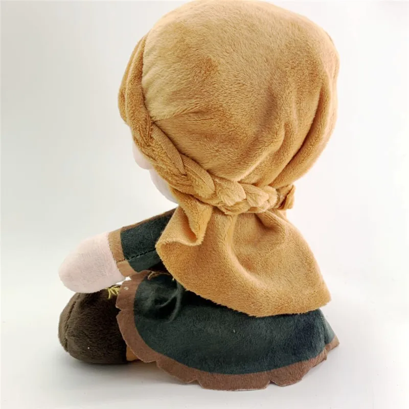 New Princess Anna Elsa plush Dolls Movie Cartoon Childhood Young Anna Elsa Stuffed Peluche Toys Kids Girls Cosplay Gift 20cm 2pcslot (9)