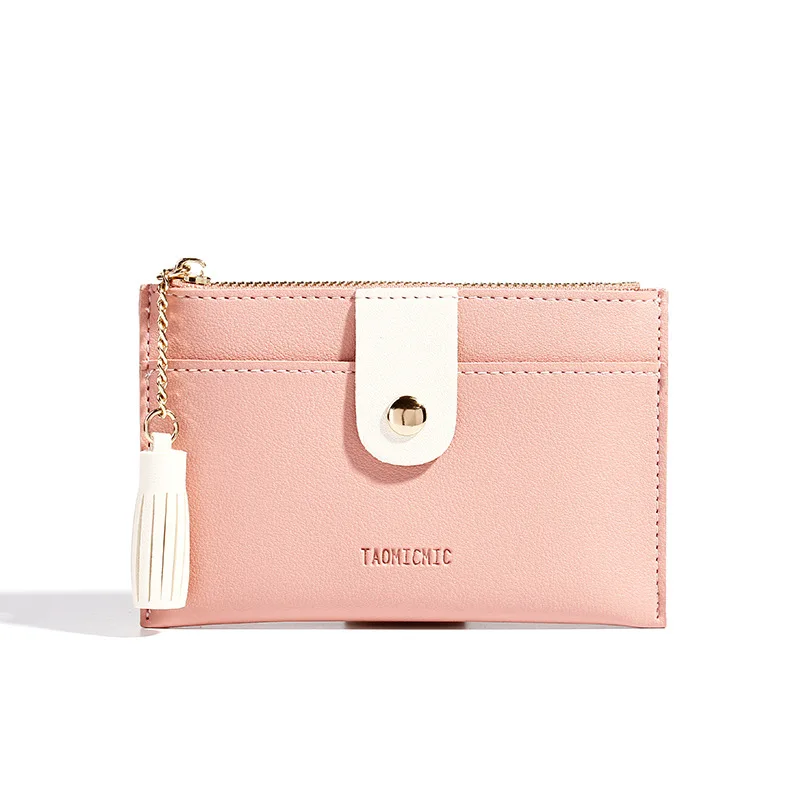Korean-style Solid Color Mini Wallet Tassel Creative Card Holder Pu Zipper Small Purse
Korean-style Solid Color Mini Wallet Tassel Creative Card Holder Pu Zipper Small Purse