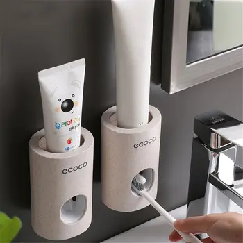 Plastic Automatic Toothpaste Dispenser Dust-proof Toothpaste Squeezer Wall Mount Storage Stand Bathroom Accessories
Plastic Automatic Toothpaste Dispenser Dust-proof Toothpaste Squeezer Wall Mount Storage Stand Bathroom Accessories