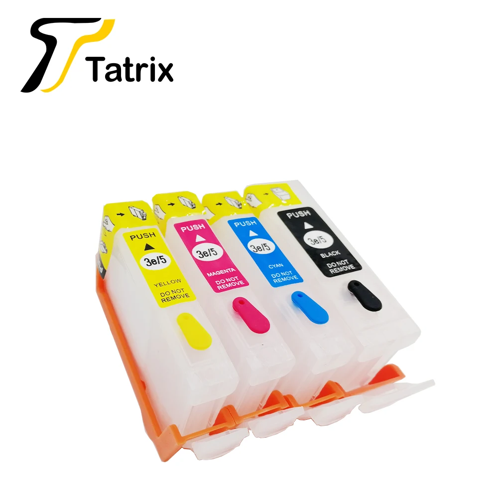 

Tatrix 4PCS For BCI-3e BCI 3e Compatible Ink Cartridge without chip For CANON PIXMA iP4000/iP4000R/iP4200/iP4300/iP5000/iP5200/iP5300