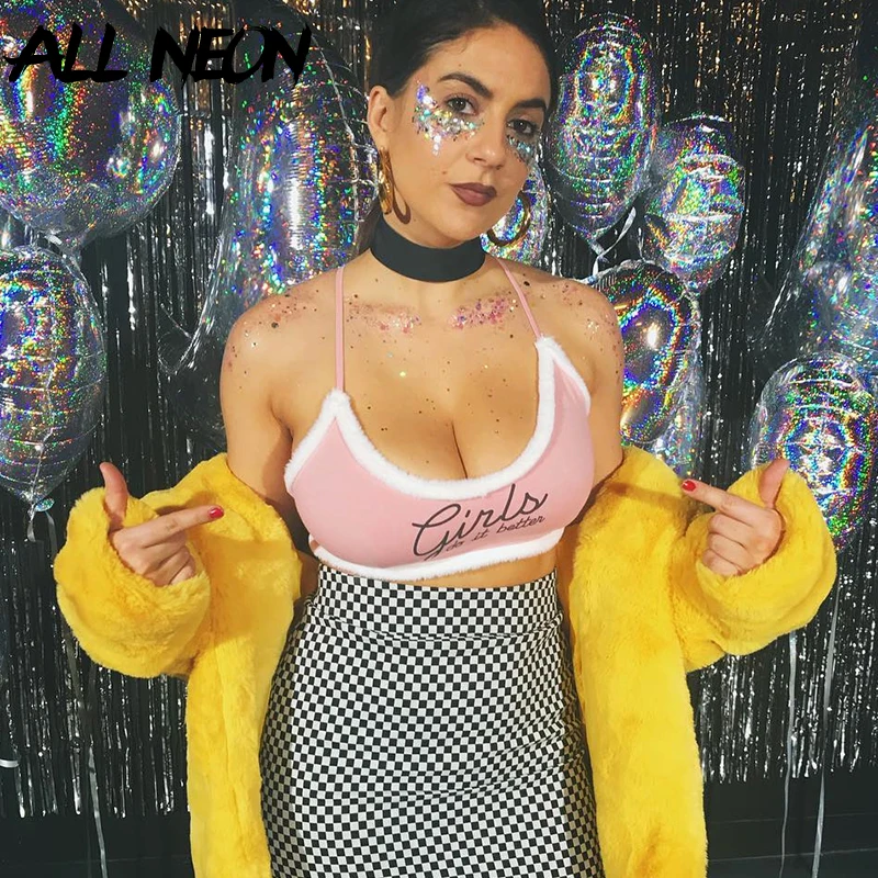 ALLNeon E-Girl Feather Spaghetti Strap Camis Tops Letter Print Backless Sexy Cropped Tops Fashion Rave Festival Pink Party Tops
ALLNeon E-Girl Feather Spaghetti Strap Camis Tops Letter Print Backless Sexy Cropped Tops Fashion Rave Festival Pink Party Tops