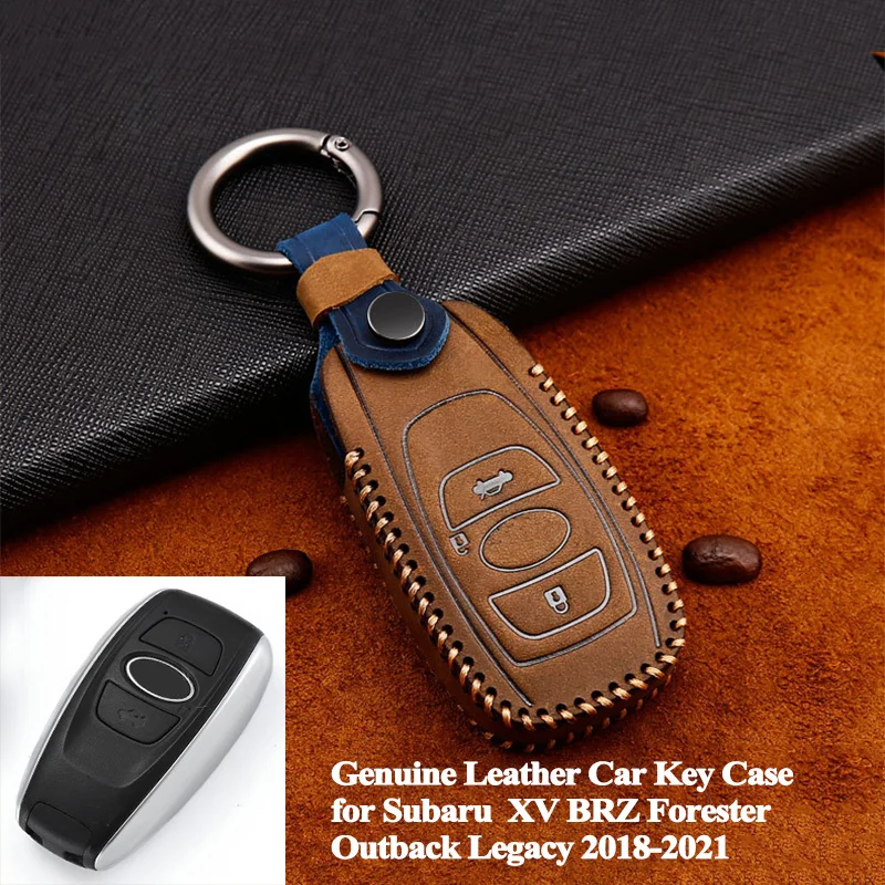 1pc Genuine Leather Car Key Case Shell Cover Protector Styling Accessories for Subaru XV BRZ Forester Outback Legacy 2018-2021
1pc Genuine Leather Car Key Case Shell Cover Protector Styling Accessories for Subaru XV BRZ Forester Outback Legacy 2018-2021