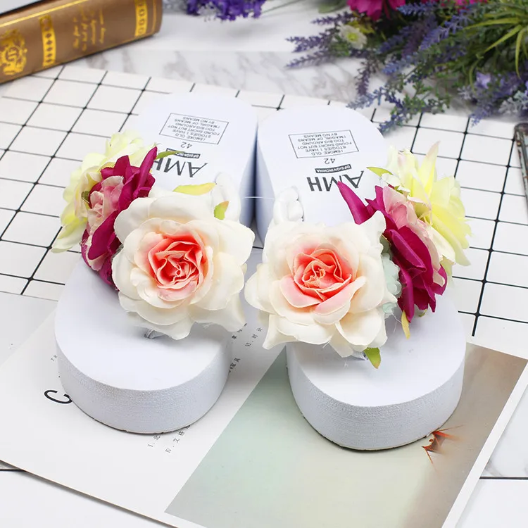2017 Amoi Handmade 3 Flower Rose Flower Seaside Beach Holiday Flip-flops DIY Beautiful Flower Sandals
2017 Amoi Handmade 3 Flower Rose Flower Seaside Beach Holiday Flip-flops DIY Beautiful Flower Sandals