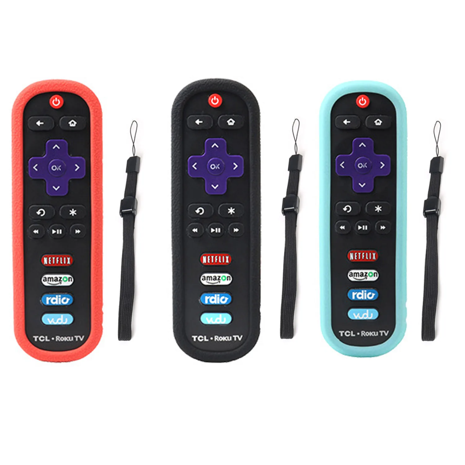 Vococal Soft Silicon Remote Control Case Cover Protector Skin with Wrist Strap for TCL Roku TV Remote Controller Sleeve
Vococal Soft Silicon Remote Control Case Cover Protector Skin with Wrist Strap for TCL Roku TV Remote Controller Sleeve