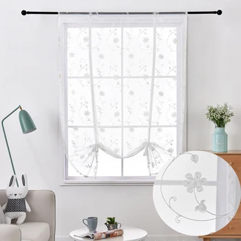 Tulle Curtains For Kitchen Short Style Roman Blinds Sheer Curtains Voile White Floral Embroidered Roman Curtains Home Decor
Tulle Curtains For Kitchen Short Style Roman Blinds Sheer Curtains Voile White Floral Embroidered Roman Curtains Home Decor