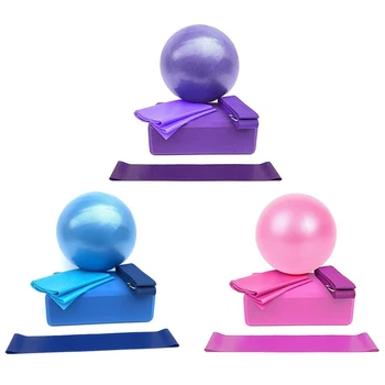 5Pcs/Set Yoga Fitness Equipment Set Yoga Ball Brick Stretch Band Latex Pull Towel Resistance Ring Keep Fit Exersice Home
5Pcs/Set Yoga Fitness Equipment Set Yoga Ball Brick Stretch Band Latex Pull Towel Resistance Ring Keep Fit Exersice Home