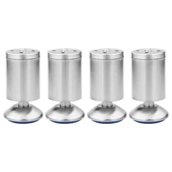 4's Height Adjustable Stainless Steel Silver Furniture Table Bed Sofa Feet with Rubber Mat for Cabinet Legs (50x100MM)
4's Height Adjustable Stainless Steel Silver Furniture Table Bed Sofa Feet with Rubber Mat for Cabinet Legs (50x100MM)