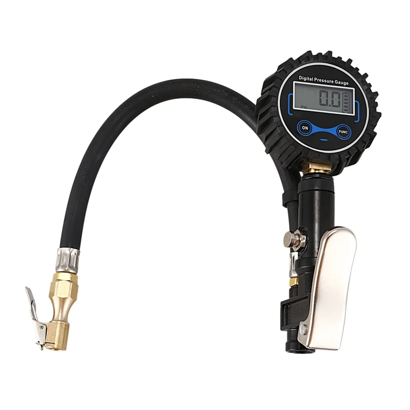 Digital Tire Inflator Pressure Gauge 200PSI LCD Display Air Compressor Pump Quick Connect Coupler for Car Truck Motorcycle
Digital Tire Inflator Pressure Gauge 200PSI LCD Display Air Compressor Pump Quick Connect Coupler for Car Truck Motorcycle