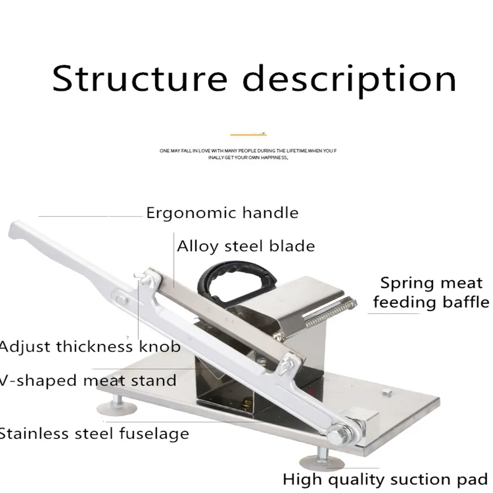Household cutting beef and mutton roll meat planer slicer manual spring meat feed meat cutting machine
Household cutting beef and mutton roll meat planer slicer manual spring meat feed meat cutting machine