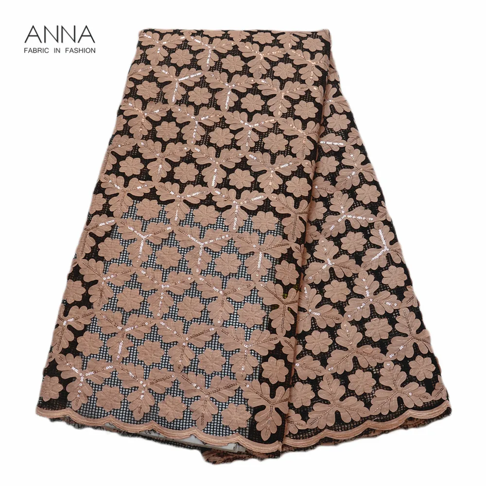 Anna Latest French Mesh Lace Fabric 5 Yards/pcs Chiffon Embroidery With Sequins African High Quality Lace Fabric For Party Dress
Anna Latest French Mesh Lace Fabric 5 Yards/pcs Chiffon Embroidery With Sequins African High Quality Lace Fabric For Party Dress