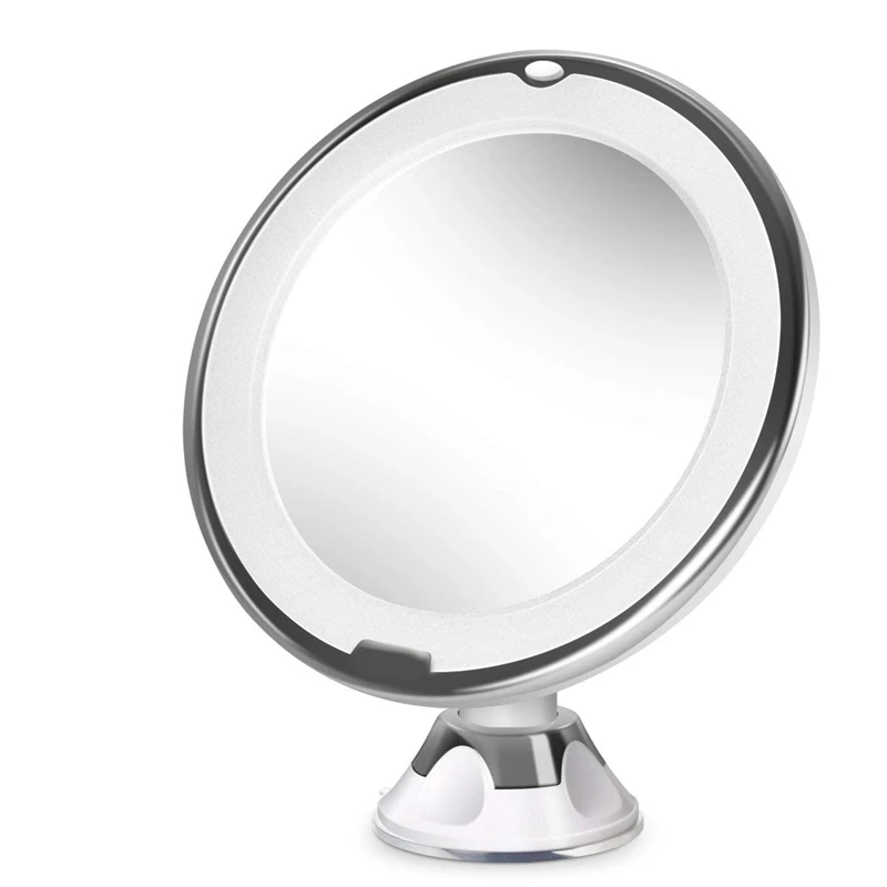10X Magnifying Lighted Vanity Makeup Mirror With Natural White Led, 360 Degree Swivel Rotation And Locking Suction
10X Magnifying Lighted Vanity Makeup Mirror With Natural White Led, 360 Degree Swivel Rotation And Locking Suction
