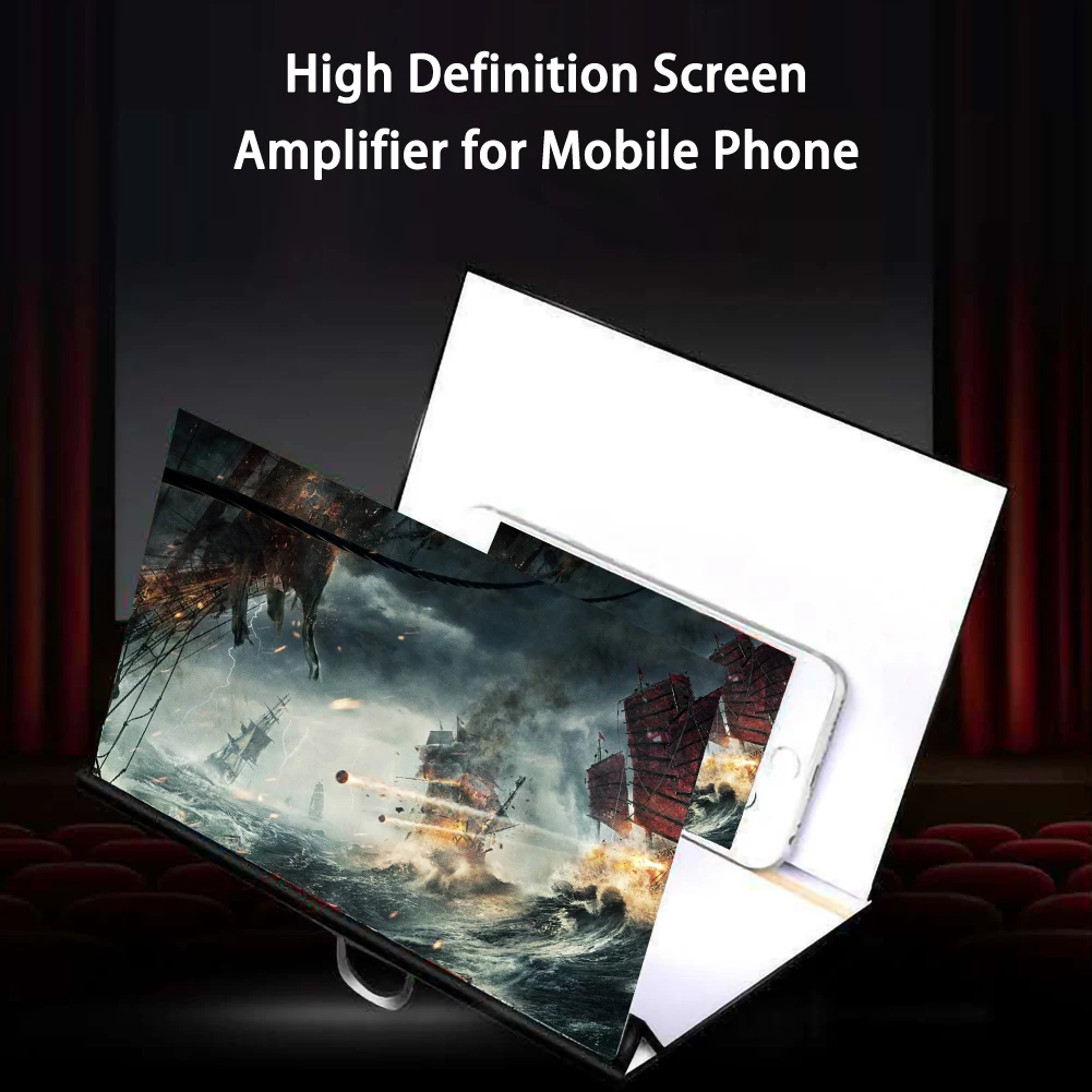 Foldable Phone Screen Magnifier Cellphone Projector Amplifier Mobile Bracket Desktop Holder 3D HD Movie Video Stand
Foldable Phone Screen Magnifier Cellphone Projector Amplifier Mobile Bracket Desktop Holder 3D HD Movie Video Stand