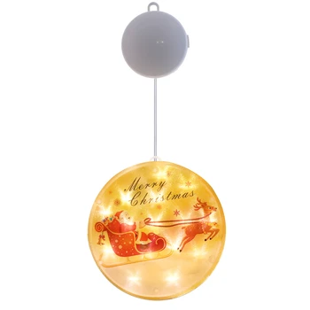 3D Window Hanging Santa Pulling Sleigh Pattern LED String Light Battery Supply for Room Garland Home Night Lantern Holiday Lamp
3D Window Hanging Santa Pulling Sleigh Pattern LED String Light Battery Supply for Room Garland Home Night Lantern Holiday Lamp