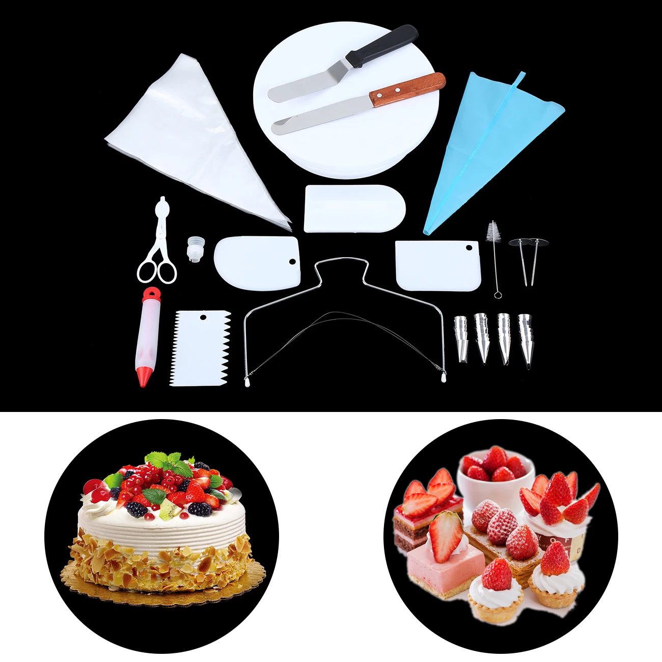 Honhill 73 Pcs Set Baking Tools Cake Decorating Tools Nozzles Cake Non-slip Turntable Kit Kitchen Accessories
Honhill 73 Pcs Set Baking Tools Cake Decorating Tools Nozzles Cake Non-slip Turntable Kit Kitchen Accessories