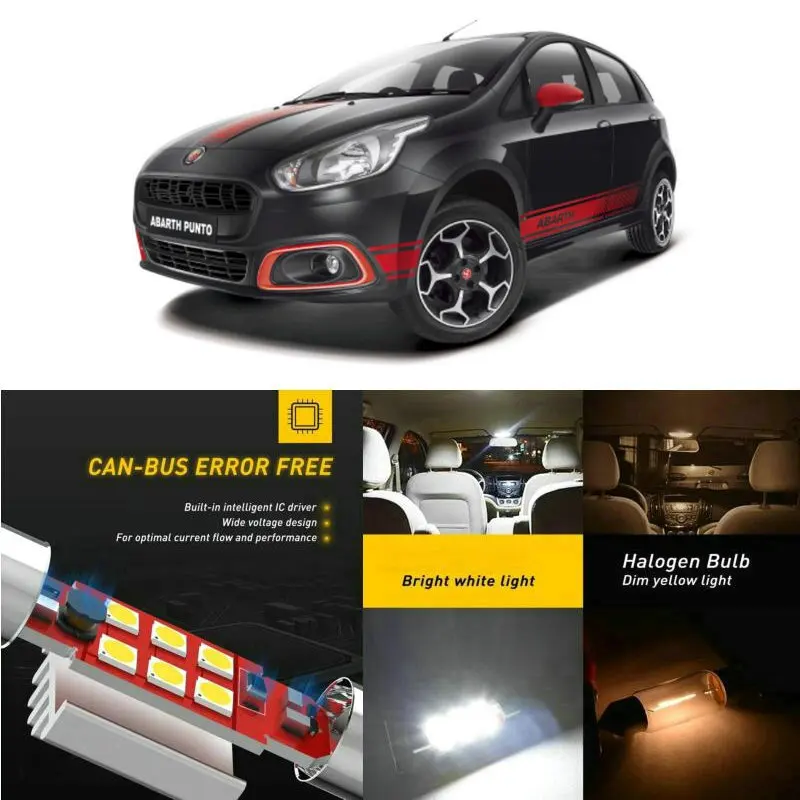 LED Interior Car Lights For Abarth Punto 310 2015 Interior rear trunk glove box make-up mirror lighting error free
LED Interior Car Lights For Abarth Punto 310 2015 Interior rear trunk glove box make-up mirror lighting error free