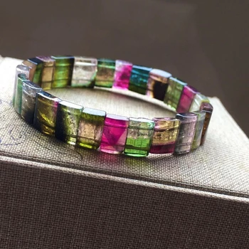 Certificate Natural Colorful Tourmaline Watermelon Quartz Bracelet 10.9/6.9mm Clear Rectangle Beads Women Crystal AAAAAA
Certificate Natural Colorful Tourmaline Watermelon Quartz Bracelet 10.9/6.9mm Clear Rectangle Beads Women Crystal AAAAAA