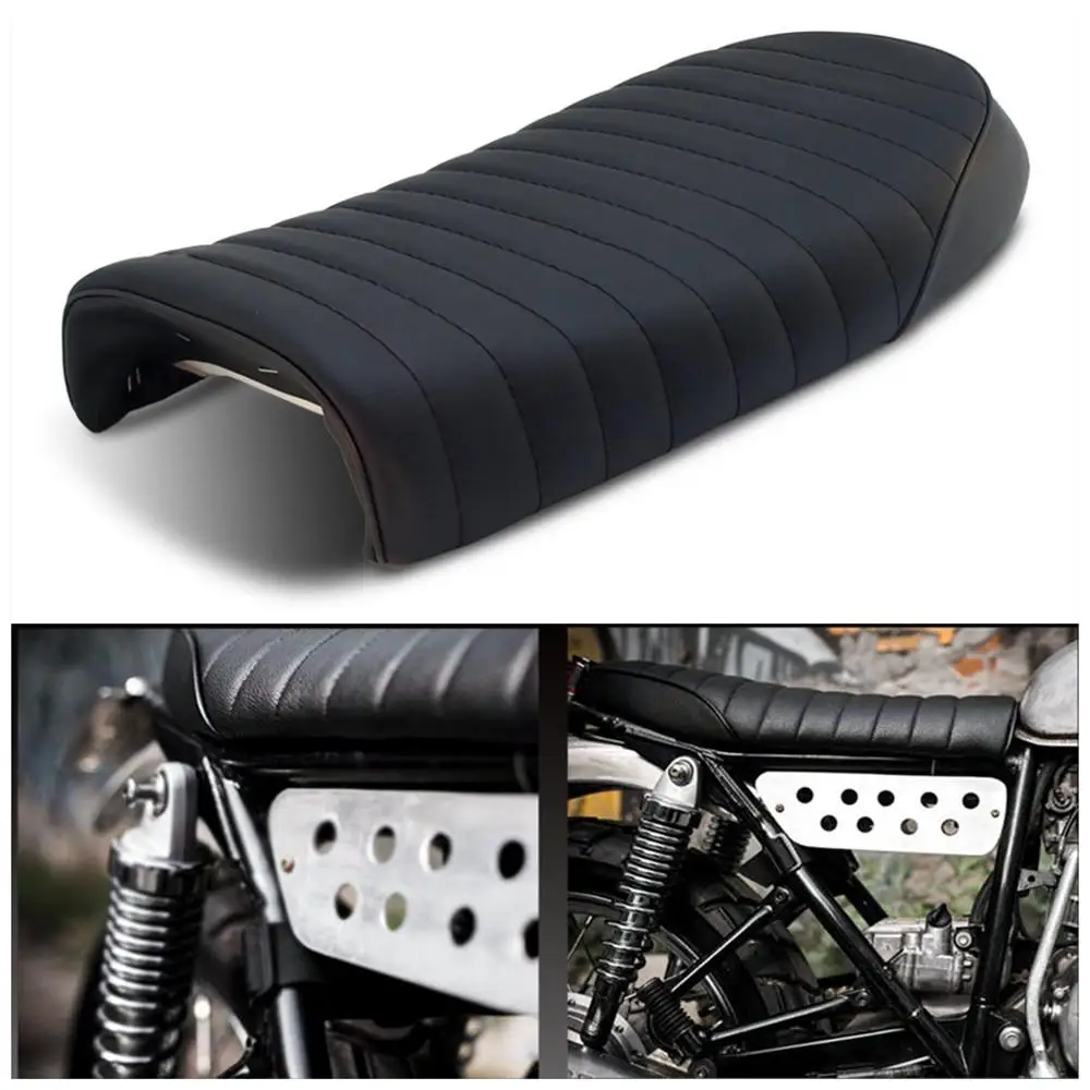 Мотоциклетное винтажное седло Кафе Racer Seat Flat Brat для Honda CB CL Yamaha SR XJ SUZUKI GS| |
