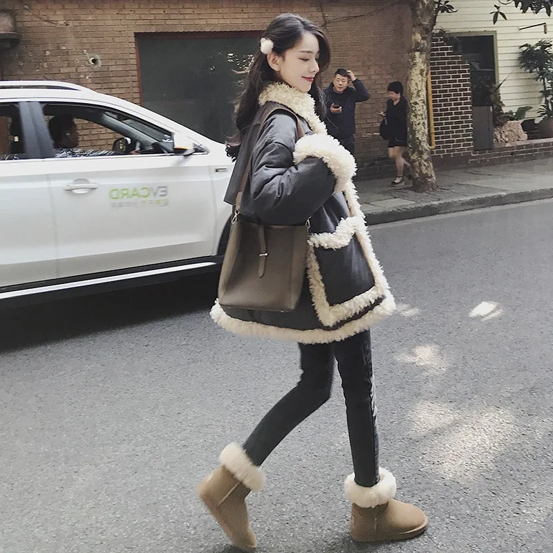 2019 Winter New Style Mid-length Loose Casual Slimming Korean-style Lambs Wool Cotton-padded Clothes Cotton Coat Overcoat WOMEN'
2019 Winter New Style Mid-length Loose Casual Slimming Korean-style Lambs Wool Cotton-padded Clothes Cotton Coat Overcoat WOMEN'