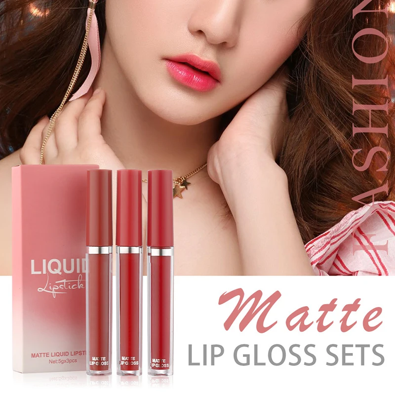 3PCS Matte Lipstick Set Velvet Lip Glaze Color Charm Lasting Non-fading Lip Makeup FRE-Drop
3PCS Matte Lipstick Set Velvet Lip Glaze Color Charm Lasting Non-fading Lip Makeup FRE-Drop