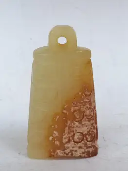 YIZHU CULTUER ART Collection Old China Xinjiang Jade Carving Bell Form Pendant Decoration
YIZHU CULTUER ART Collection Old China Xinjiang Jade Carving Bell Form Pendant Decoration