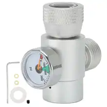 CO2 Refill Adapter Connector Kit Silver Soda ASA CGA320 Connector with 3000psi Pressure Gauge Soda Machine Parts
CO2 Refill Adapter Connector Kit Silver Soda ASA CGA320 Connector with 3000psi Pressure Gauge Soda Machine Parts