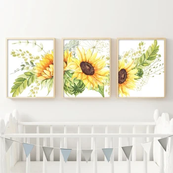 Sunflower Wall Art Canvas Posters Nursery Kitchen Farmhouse Decor Watercolor Flowers Art Painting Pictures Home Decoration
Sunflower Wall Art Canvas Posters Nursery Kitchen Farmhouse Decor Watercolor Flowers Art Painting Pictures Home Decoration