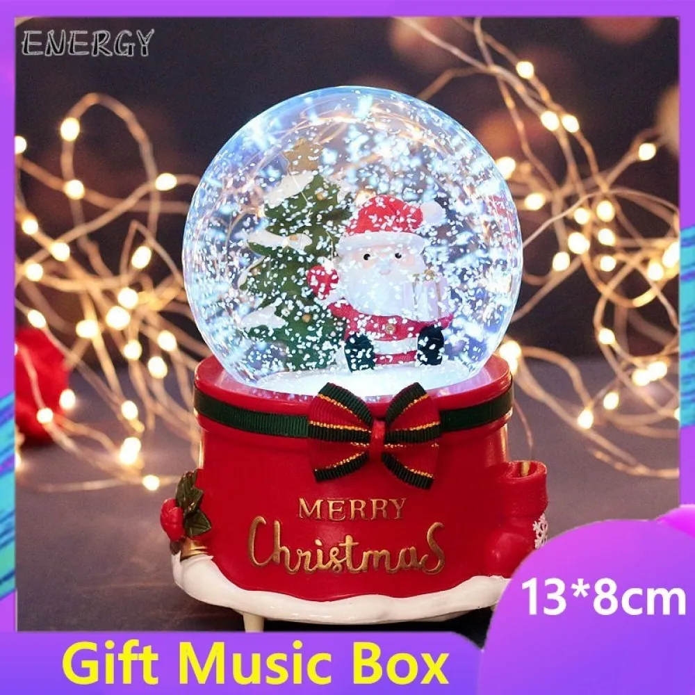 Santa Claus Shining Snow Crystal Ball Music Box Music Box Children 's Gift Christmas Tree Snowman Gift Children
Santa Claus Shining Snow Crystal Ball Music Box Music Box Children 's Gift Christmas Tree Snowman Gift Children