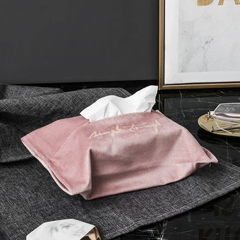 Tissue Box Nordic Embroidered Velvet Tissue Box Living Room Paper Towel Cover Tissue Bag Household Paper-Drawing Receiving Box
Tissue Box Nordic Embroidered Velvet Tissue Box Living Room Paper Towel Cover Tissue Bag Household Paper-Drawing Receiving Box