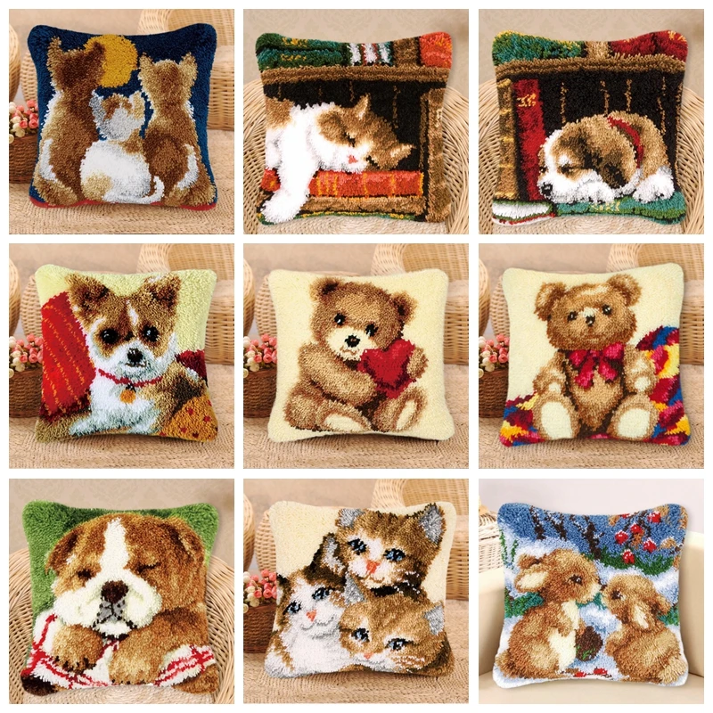 Cat Latch Hook Kits Latch Hook Rug Canvas Foamiran Crocheting Knitted Tapijt Embroidery Carpet Pillowcase Cushion Home Decor DIY
Cat Latch Hook Kits Latch Hook Rug Canvas Foamiran Crocheting Knitted Tapijt Embroidery Carpet Pillowcase Cushion Home Decor DIY