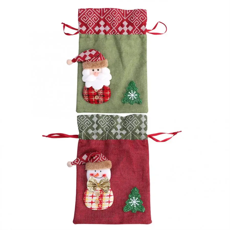biscuits bag drawstring pouch cord bag packing bag for christmas