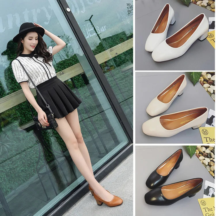 2017 Autumn Shoes Women's Chunky-Heel Black And White with Pattern Business Versatile Going to Work Large Size WOMEN'S Shoes
2017 Autumn Shoes Women's Chunky-Heel Black And White with Pattern Business Versatile Going to Work Large Size WOMEN'S Shoes