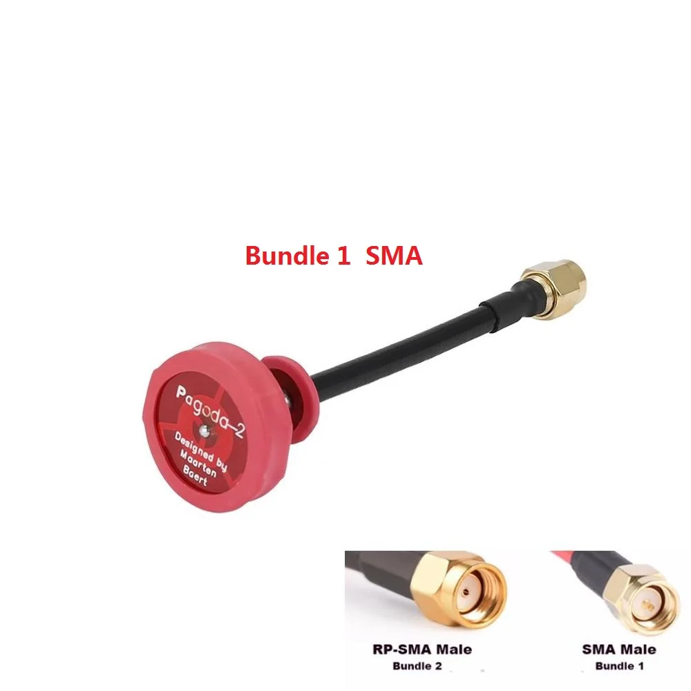 

Pagoda 5.8G 5dBi 50W Omnidirectional Omni FPV Flat Panel Pagoda Antenna RHCP SMA/RP-SMA 80mm