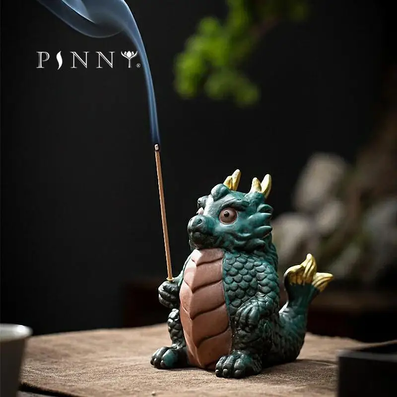 PINNY Ceramic Vintage Mascot Incense Burner Zen Room Decoration Meditation Stick Censer Tea House Decoration
PINNY Ceramic Vintage Mascot Incense Burner Zen Room Decoration Meditation Stick Censer Tea House Decoration