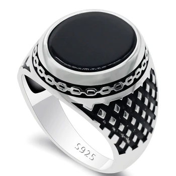 100% 925 Silver Ring for Men Natural Agate Stone Drops Chain Turkey Jewelry Party/Wedding Ring Vintage Fine Jewelry
100% 925 Silver Ring for Men Natural Agate Stone Drops Chain Turkey Jewelry Party/Wedding Ring Vintage Fine Jewelry