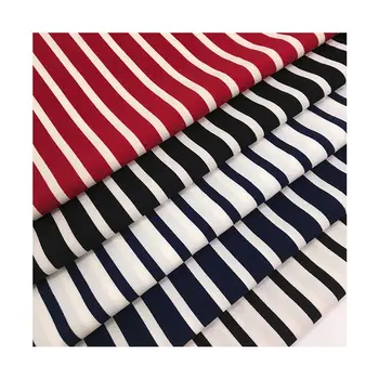 95% polyester 5% spandex 0.7*1.3CM stripe printing fabric material for fashionable blouse and suit
95% polyester 5% spandex 0.7*1.3CM stripe printing fabric material for fashionable blouse and suit