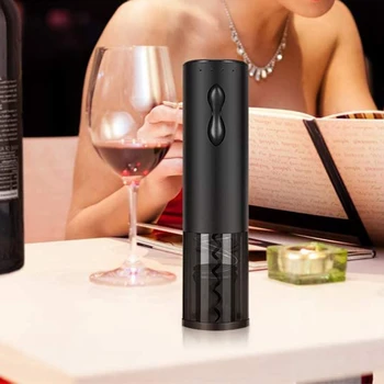 Electric Wine Opener Rechargeable Automatic Corkscrew Wine Bottle Openers with Foil Cutter and USB Cable, Black
Electric Wine Opener Rechargeable Automatic Corkscrew Wine Bottle Openers with Foil Cutter and USB Cable, Black